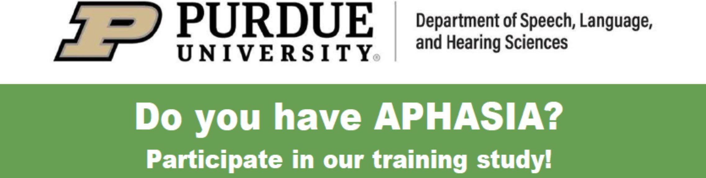 DO YOU HAVE APHASIA? Join our language training study!